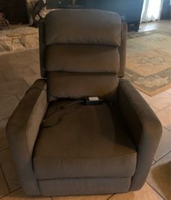 Dark Grey Electric Relaxing Comfortable Recliner Chair With Remote Control