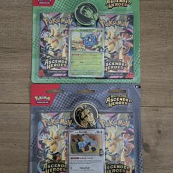 For Sale:
Brand New in Box Pokemon Trading Card Game TCG Mega Evolution Ascended Heroes 2 Pack Blisters with Promo Card and Coin