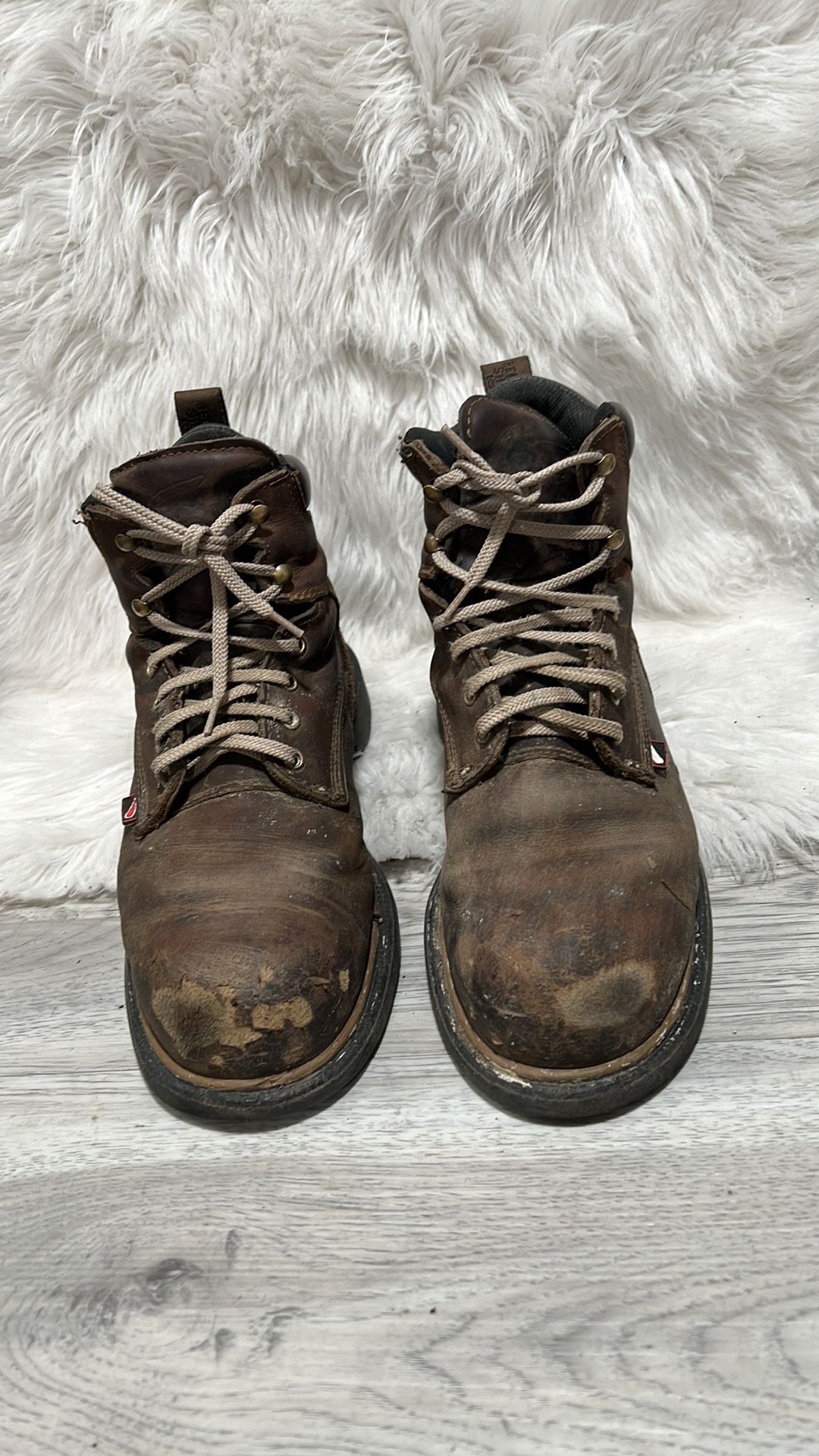 Red Wing DYNAFORCE 6" Soft Toe EH Hazard Resistant Boots 415 Brown MADE IN USA