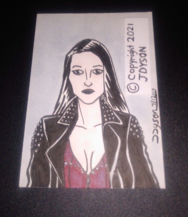 PAIGE WWE sketch card by JDyson