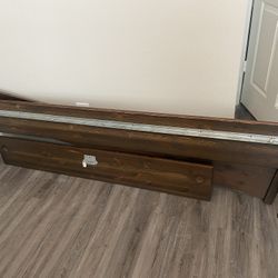 Queen canopy bed frame 