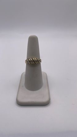 10K Ring with CZ