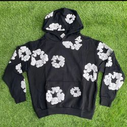 Black Denim Tear Hoodie