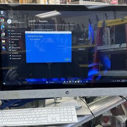 Hp Pavilion 27-R114 27” All-in-one Computer Touchscreen, I7 Processor, 1TB, 16gb Ram With Wireless Mouse And Keyboard!  