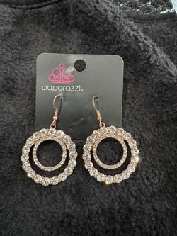 Paparazzi Rose Gold Spotlight Earrings 
