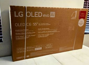 55 Inch C6 LG Oled LG  Smart TV 4K UHD with 165 Hz refresh rate. Brand new in the box