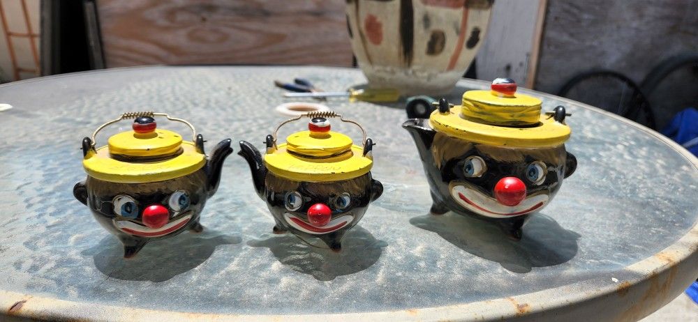 Vintage Salt, Pepper And Creamer