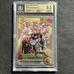 2019 Panini Elements GOLD #55 Patrick Mahomes II /25 SSP Chiefs BGS 9.5 GEM MINT