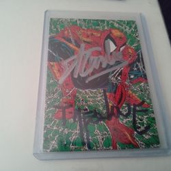 Spider Man  1 Card  Autographed  Stan Lee  & McFarland 