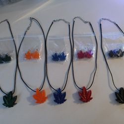 Homemade Epoxy Necklace And Earings