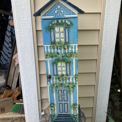 Wood Flower Shop Cabinet Media Tower 