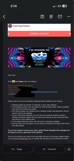 EDC 3 DAY GA TICKET