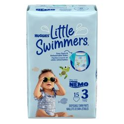 Huggies Little Swimmers Disposable Swim Diapers Size 3, 15 Count