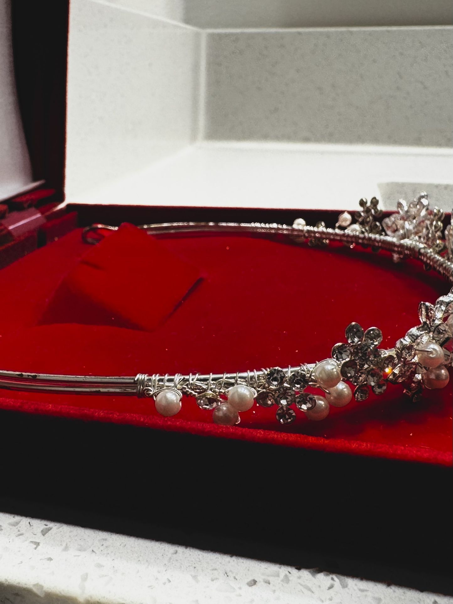 Bridal Tiara With Pearls