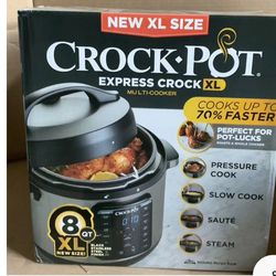 ✅ $110🪴🪴Crock-Pot 8-Quart Multi-Use XL Express Crock Programmable Slow Cooker Whs A5