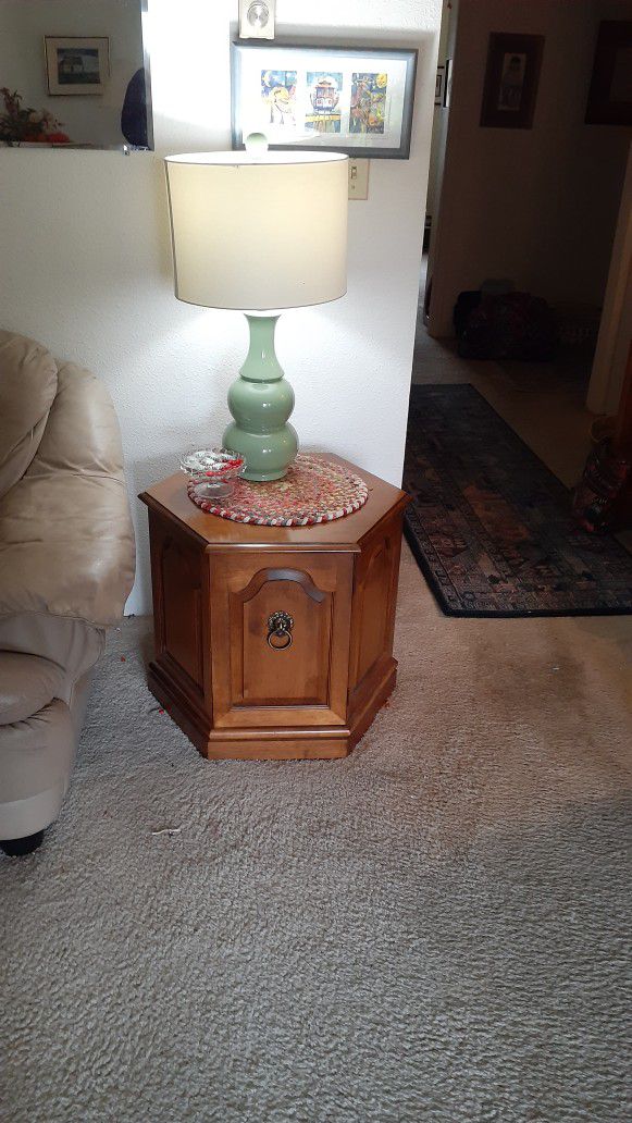 Maple Cabinet End Table