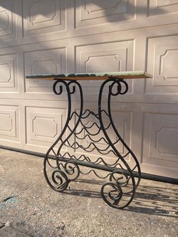 Rustic wine table / stand