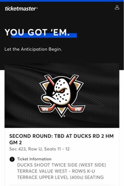 Anaheim Ducks tickets