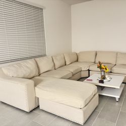 Beige Sectional Sofa