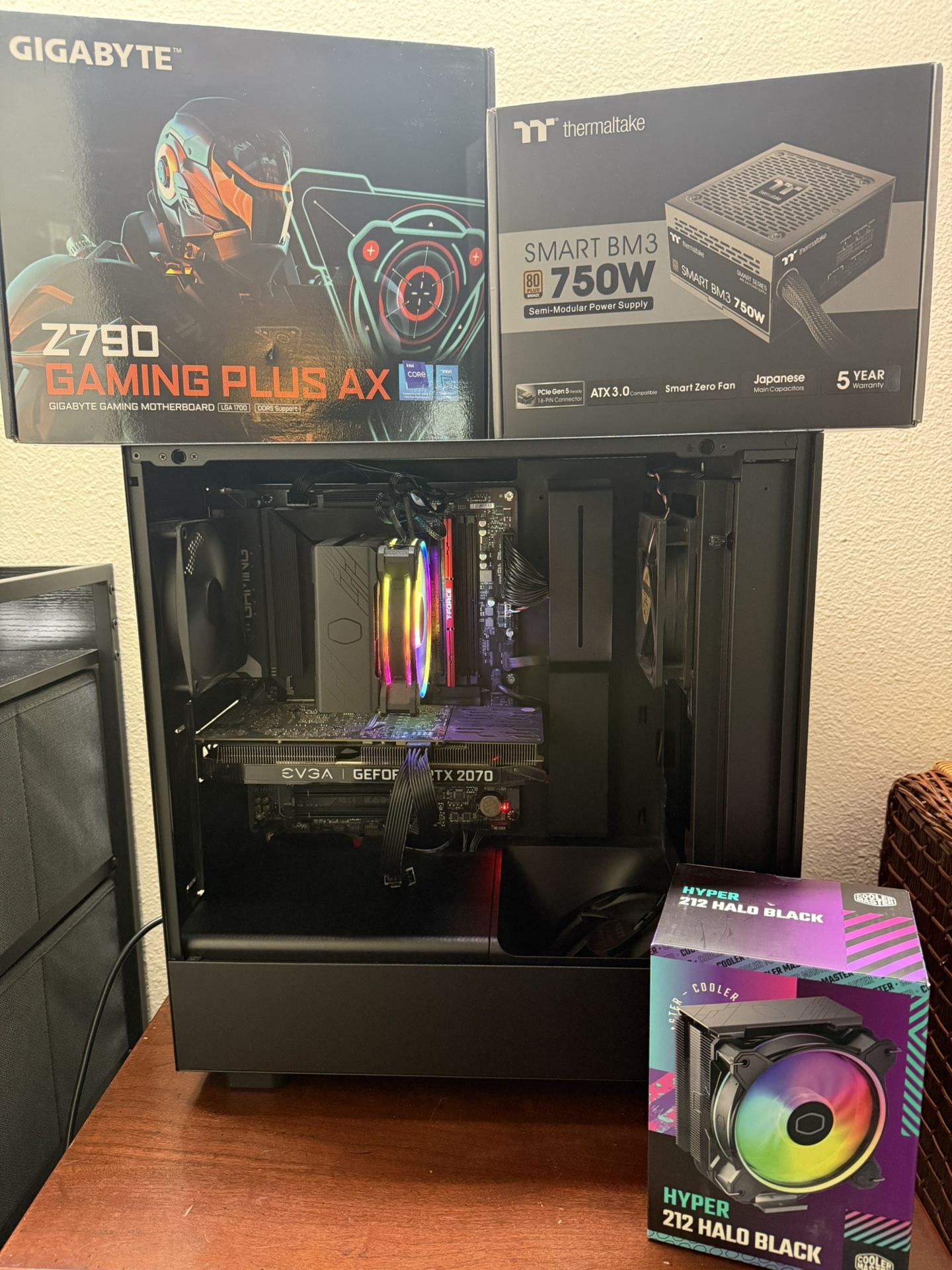 Custom Gaming PC – i5-12600KF / Z790 / DDR5 / RTX 2070 – with Original Boxes