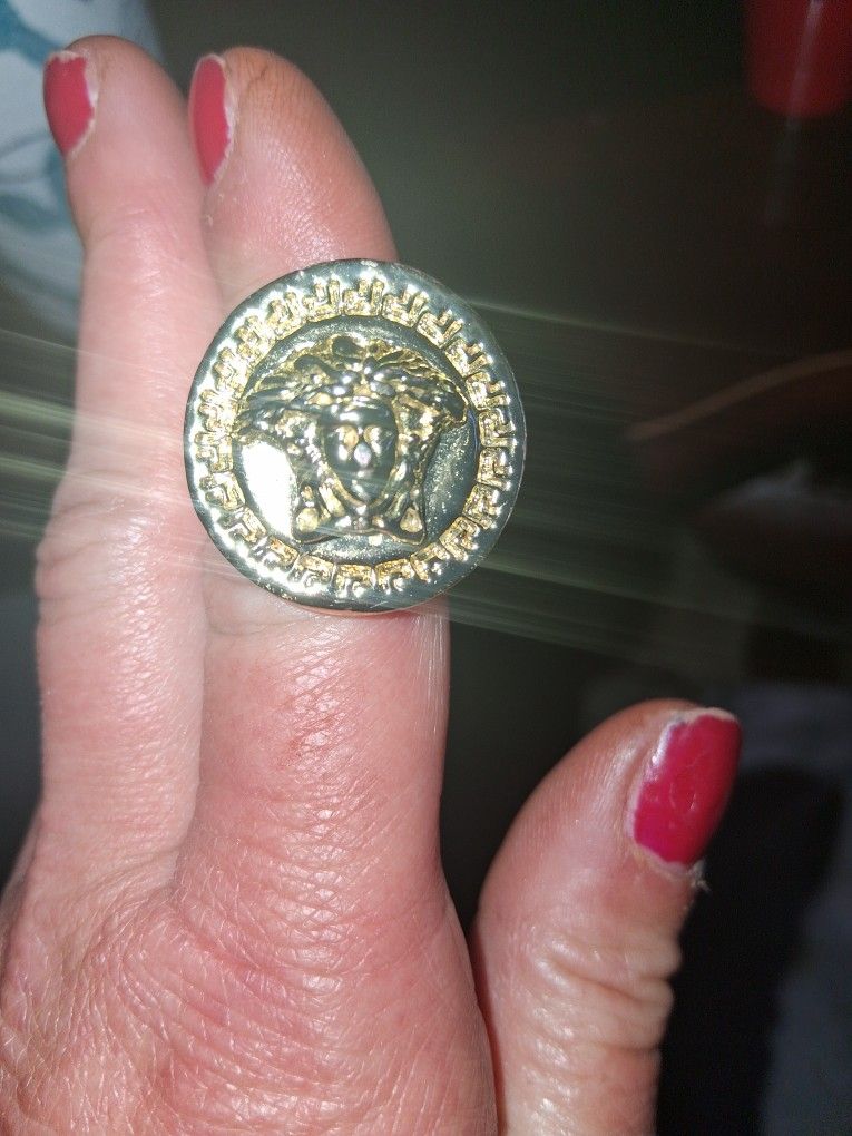 Versace Mens Gold Ring