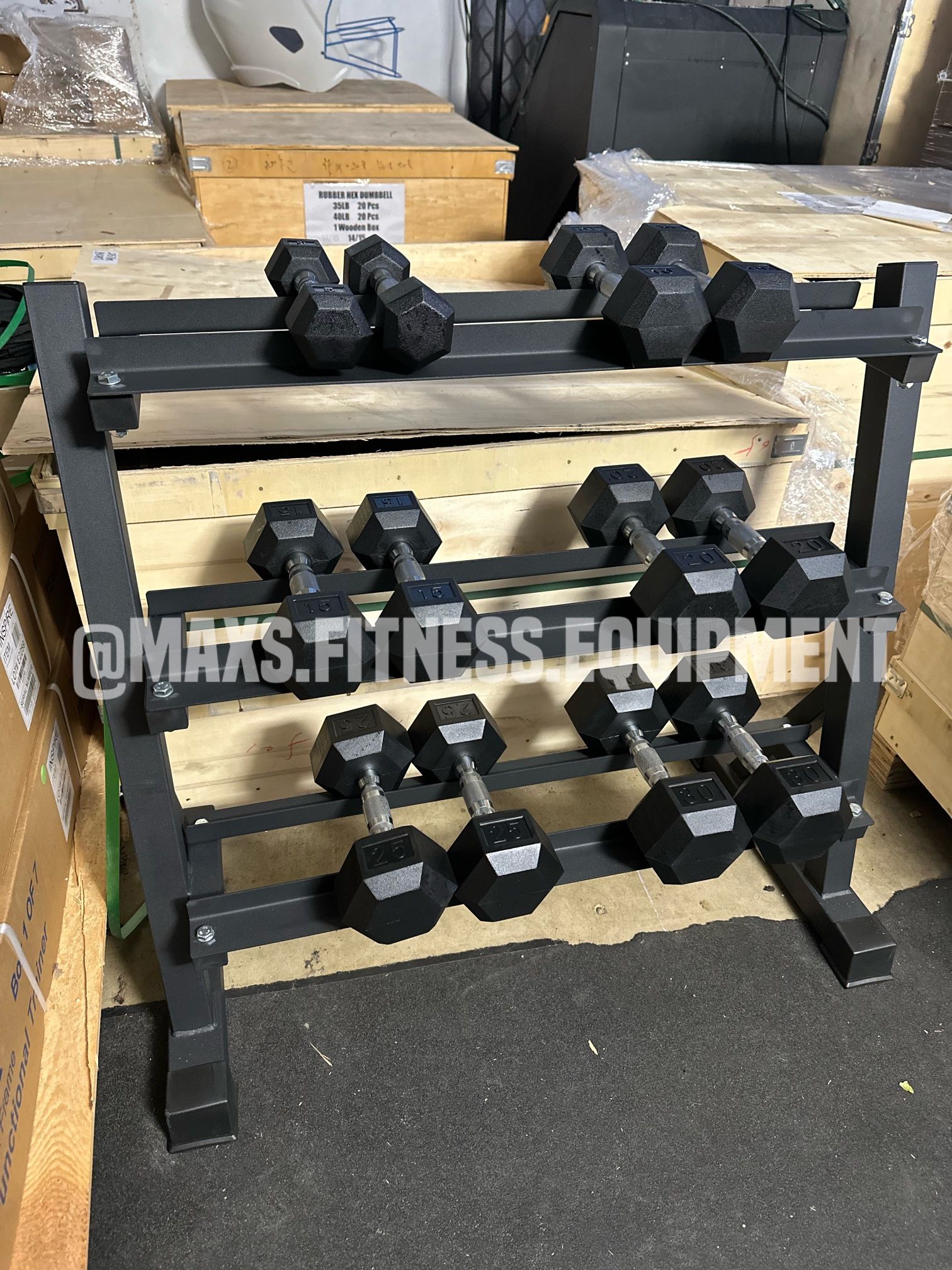New Dumbbells Set 5-30 With Rack 