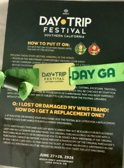 Day Trip GA 2 Day Ticket