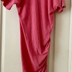 SUNDRY PINK SHIRRED DRESS W/ SLIT Size 2