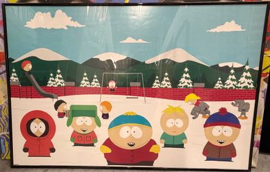 Framed South Park Poster