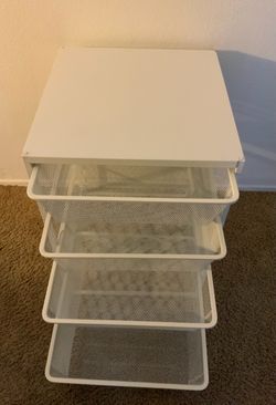 IKEA White 4 Pullout Drawer Organizer w/ top by Jonaxel