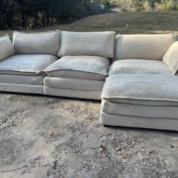 *FREE DELIVERY* 4 Pc Corduroy Cloud Like Sofa 