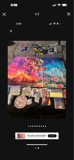 Mario Brothers party supplies