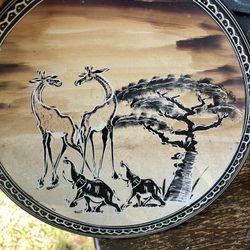 African Soap Plate 