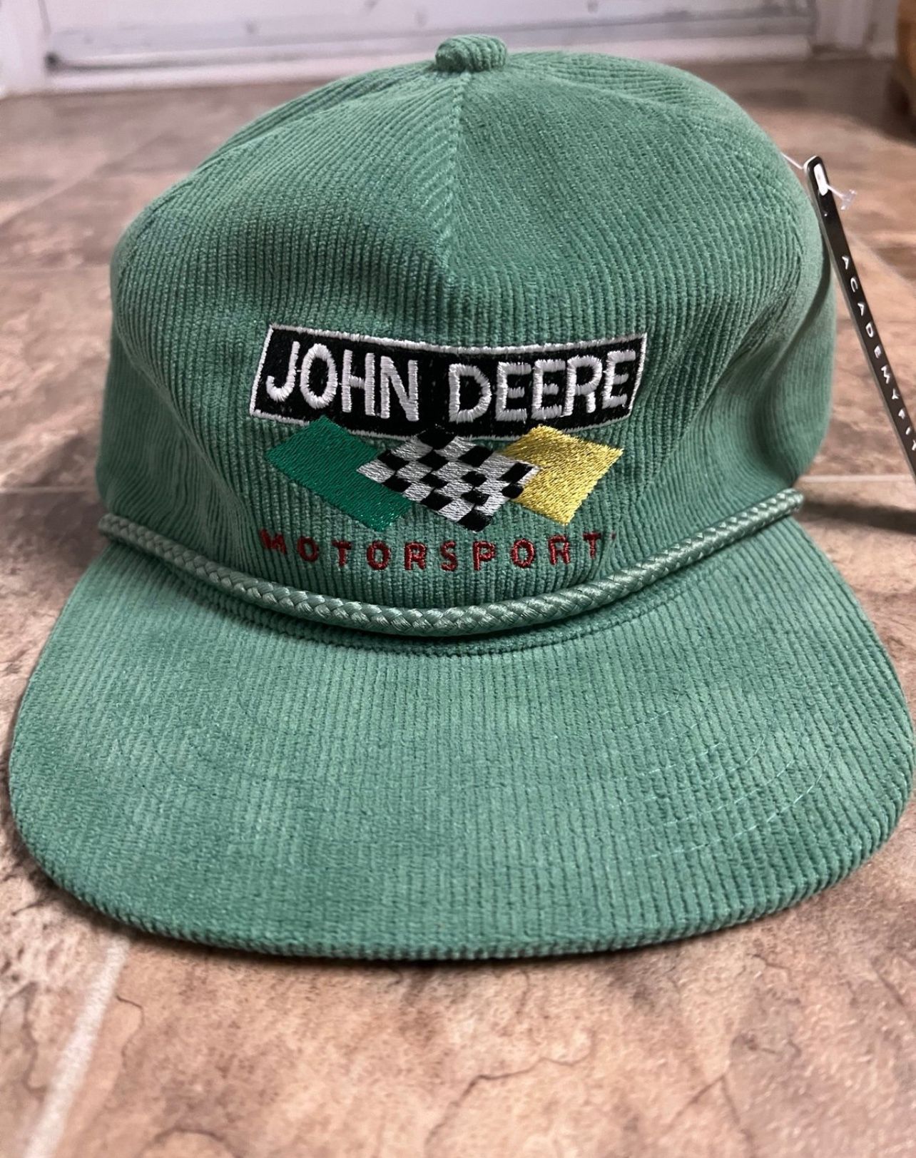 Deadstock Embroidered John Deere Motorsports Corduroy SnapBack