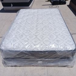 New Full Size Pillowtop Mattress And Box Spring 