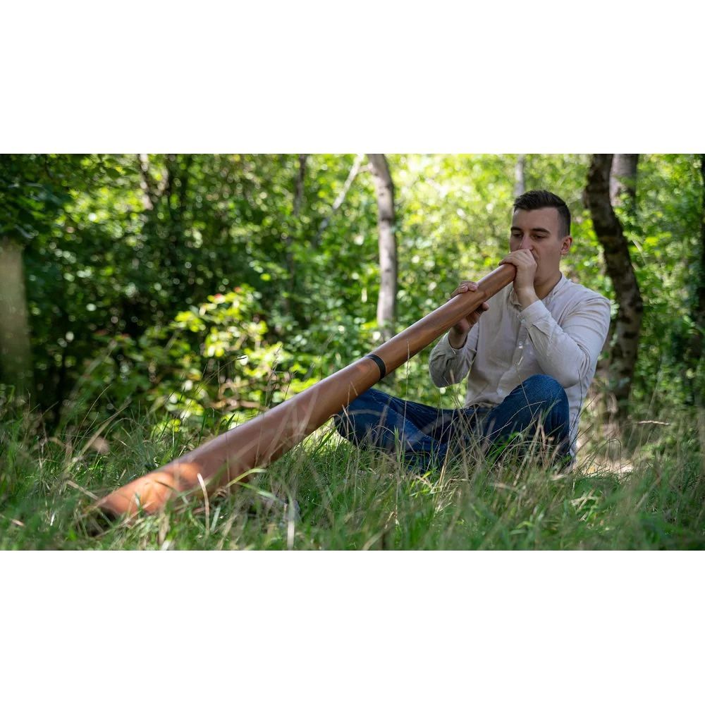 Sliced Mahogany Pro Didgeridoo, Tuning D 