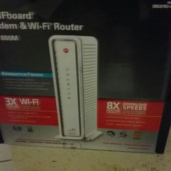 Motorola modem y wi-fi router AC1800m
