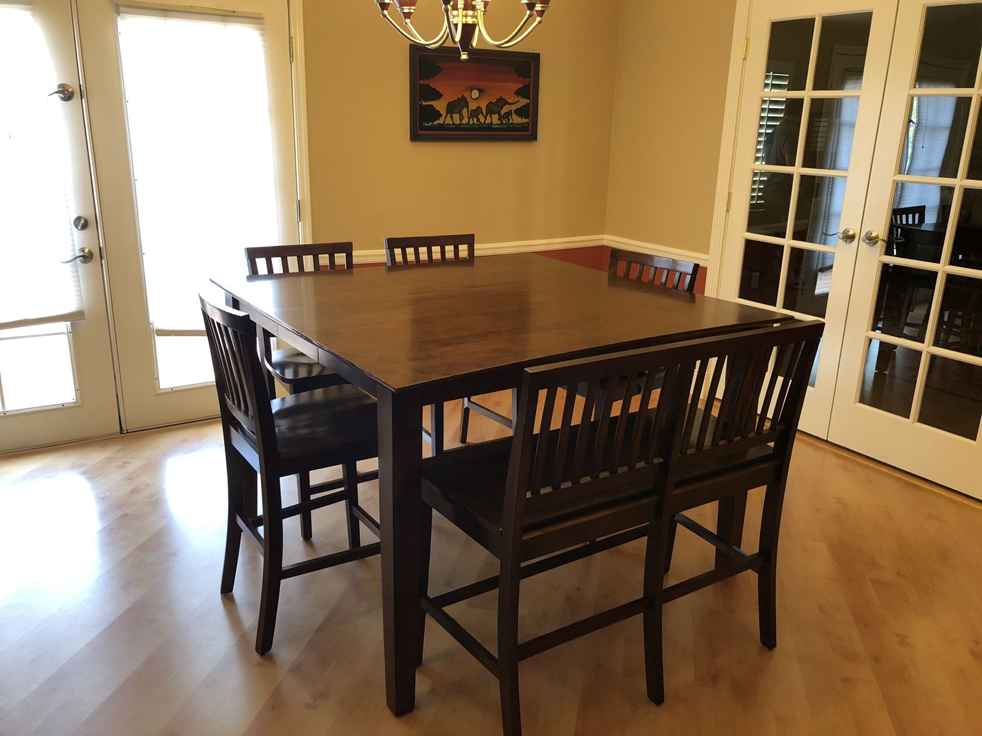 Dining Room Table, 4 chairs plus Bench