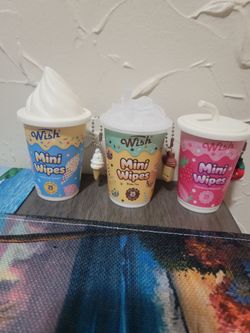 3pc set mini hand wipes