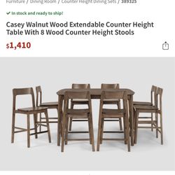 Kitchen Extended Table With Four Nice Chairs 