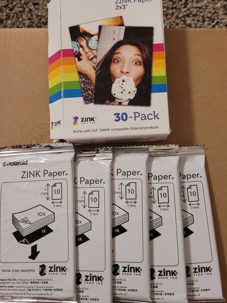 50 PCS Polaroid 2x3 in Premium ZINK Photo Paper
