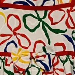 Girls Size 6 Lillibet Dress – Colorful Bow Pattern, Like New
