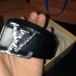 Black Monogram Louis Vuitton Belt