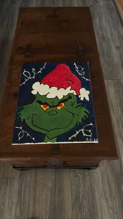 The Grinch pitcher Painting.
