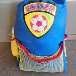 Soccer Sleeping Bag Back Pack With Water Bottle