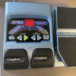 DigiTech BP80 modeling bass guitar effects pedal with power adapter and original box