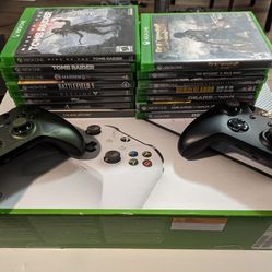Xbox One S 1 TB Bundled With Controllers And Games