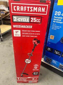 Craftsman 25-cc 2-cycle 17-in Straight Shaft Attachment Capable Gas String Trimmer