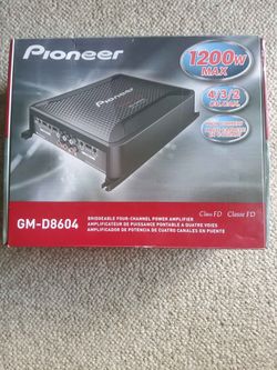 Pioneer GM-D8604 4-channel amp, new in box