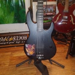 Ltd Black Metal Bass Guitar